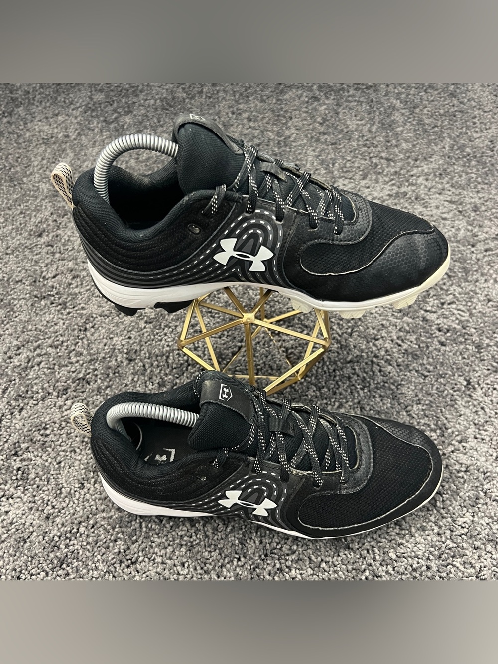 Under Armour Glyde RM Cleats Women’s Size 8.5 Black Softball Shoes 3022076-001